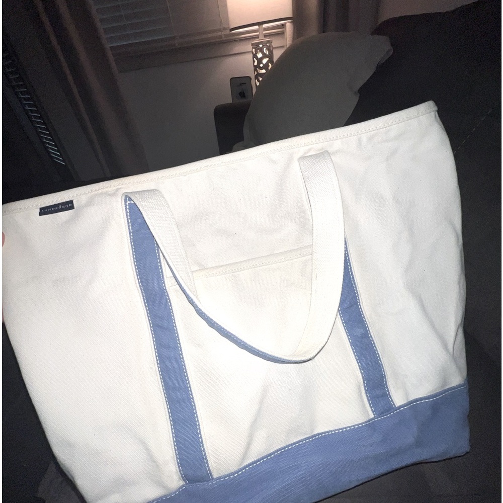 Large Lands End Canvas Tote